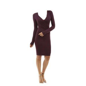 New PattyBoutik Small Sweater Knit Dress Purple S